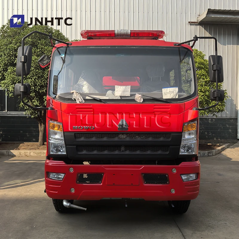HOWO Fire Truck 4x2 6 wheels Mul-tifunction Water Foam Fire Fighting Truck With Engine With Fire Tools