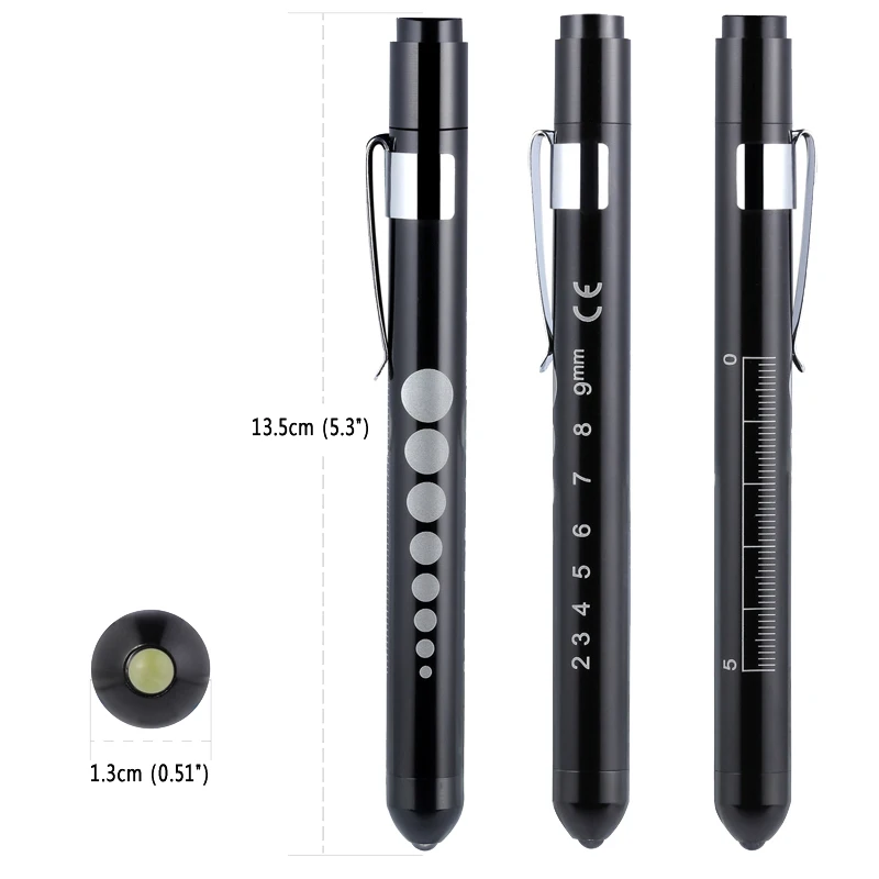 Medical Diagnostic Pen Light with Pupil Gauge For Nurses Doctors Nursing Students