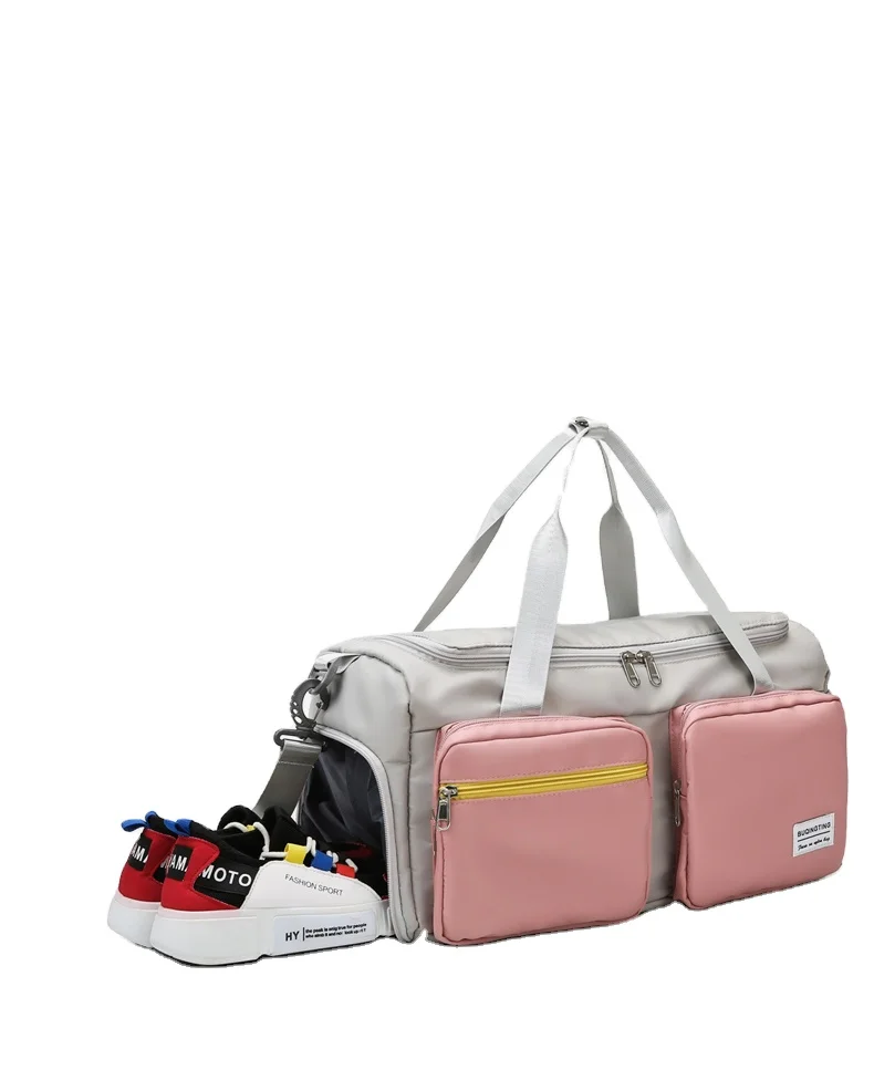 Free Sample Customized Fashion Sports Gym Women Men Waterproof Duffel Bag Weekend Fitness Travel Bag
