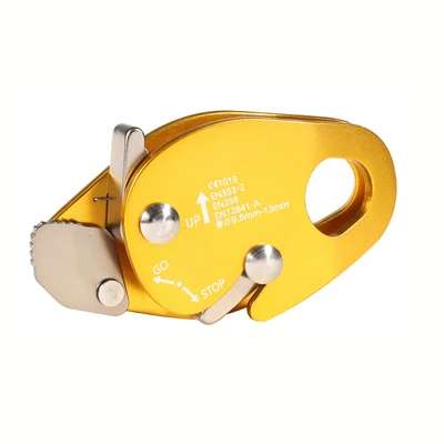 Stop Climbing Rope Grab Climbing Descender Self-Braking Stopper Gear for Mountaineering