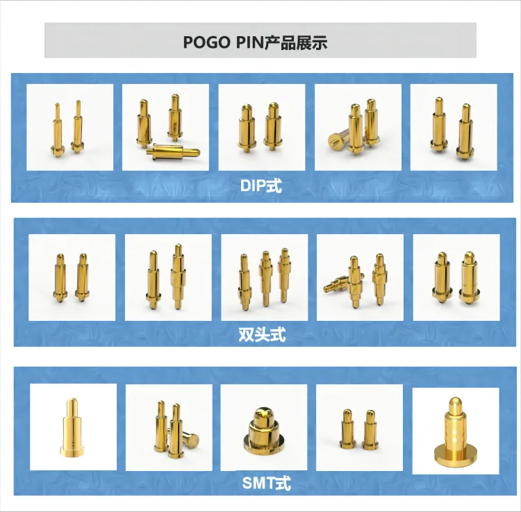Customized Right Angle straight SMT  receptacle  Pogo Pin Spring Loaded Test Probe pin