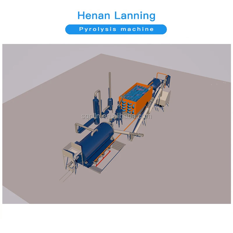 Low price high efficient pyrolysis mini plant for Lanning sale