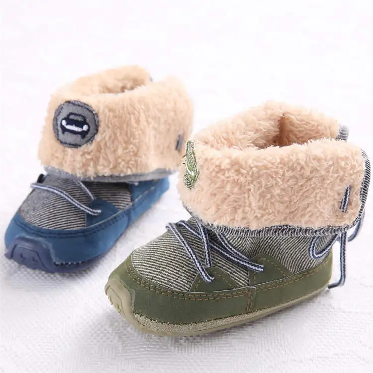 Amazon Hot sale Snow Fleece 0-2 years First walker baby booties boots