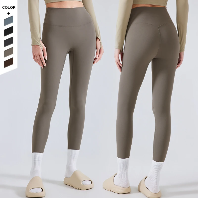 Wholesale Comfortable Fabric Yoga Pants Widened High Waist Lifting Sports Running Leggings
