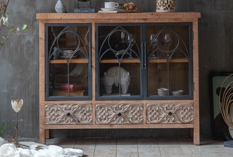 One Piece Could Sale Vintage Storage Cabinet for Home and Hall for Kitchen Dining Wedding Photography Decoration Display