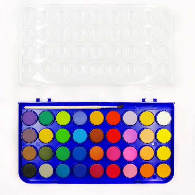 Professional 18/24/36/42 colors solid watercolor Washable Watercolor Paint Set Kit