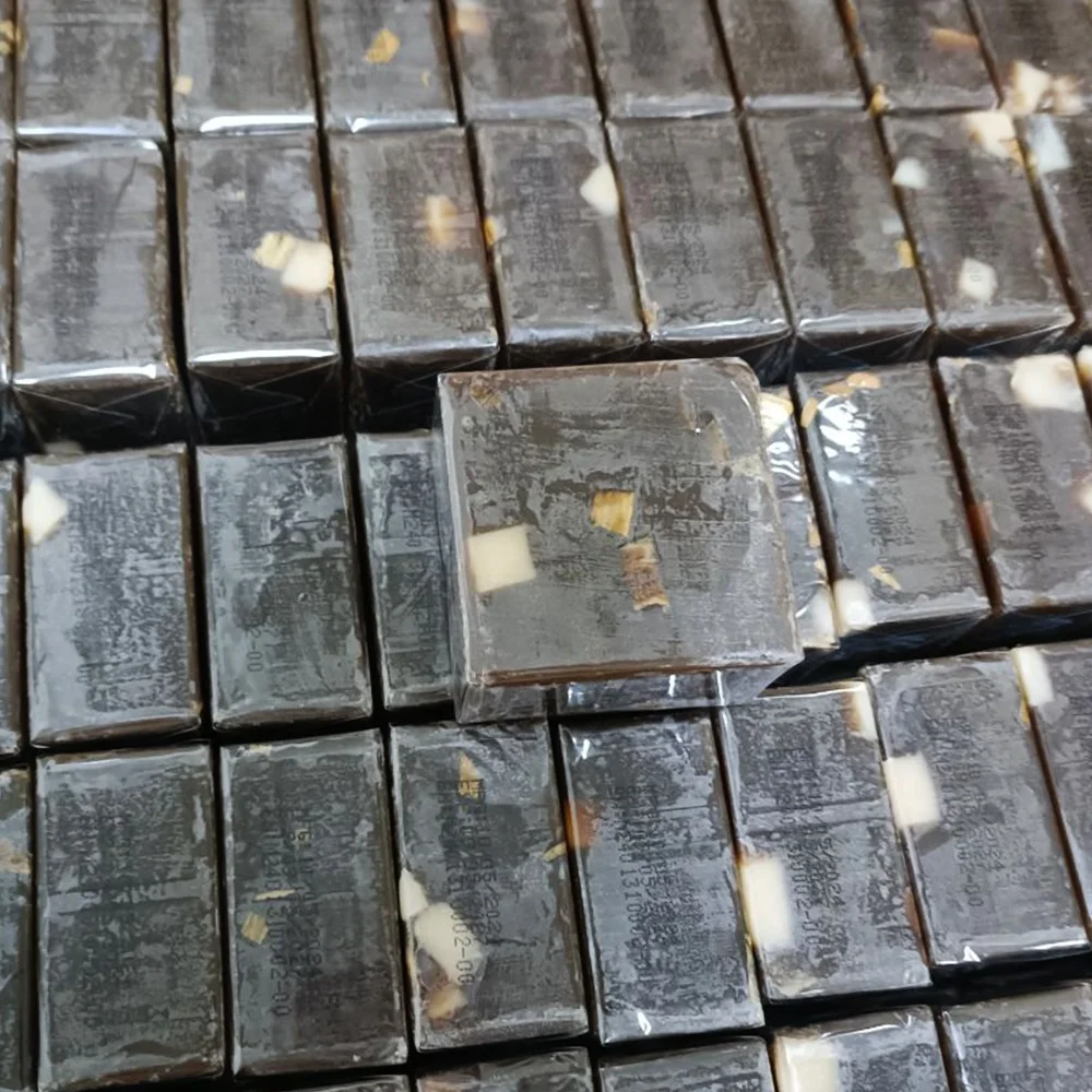 Оптовая продажа, натуральный, ручной работы, для лица, тела, чистое осветление, акне, отшелушивающая кожа, отбеливание, Африканское черное мыло