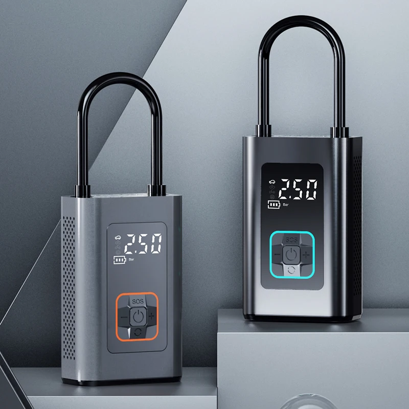 Portable Air Pump Car Tires Air Pump Car Tire Inflator With Pressure Gauge