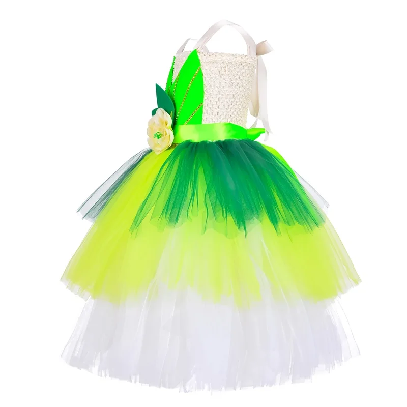 Halloween Fancy 3 Layered Tulle Fairy Princess Clothes Party Cake Dress For Girl 2-10 Year