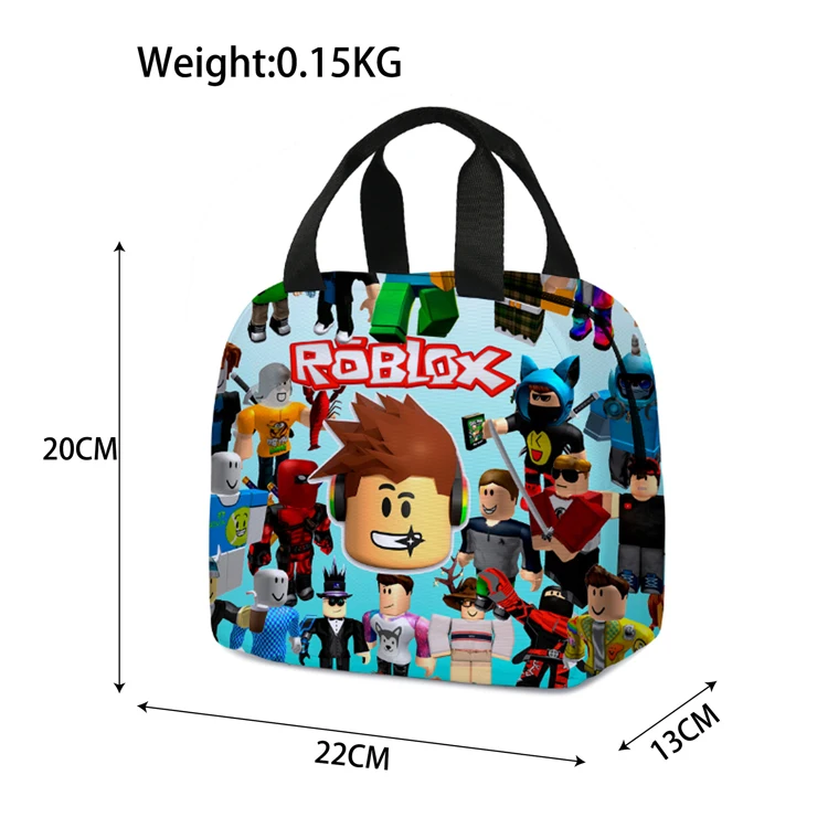 Low MOQ Animation Cartoon Print Cute Insulated Kids Lunch Box Container Bag Reusable Cooler Lunch Tote Bag for School