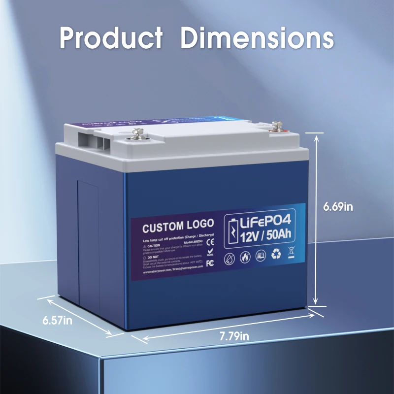 Lifepo4 Battery 12V 7Ah 12Ah 20Ah 30Ah 50Ah Deep Cycle Lifepo4 Lithium Battery Packs For Ups Solar System Camper