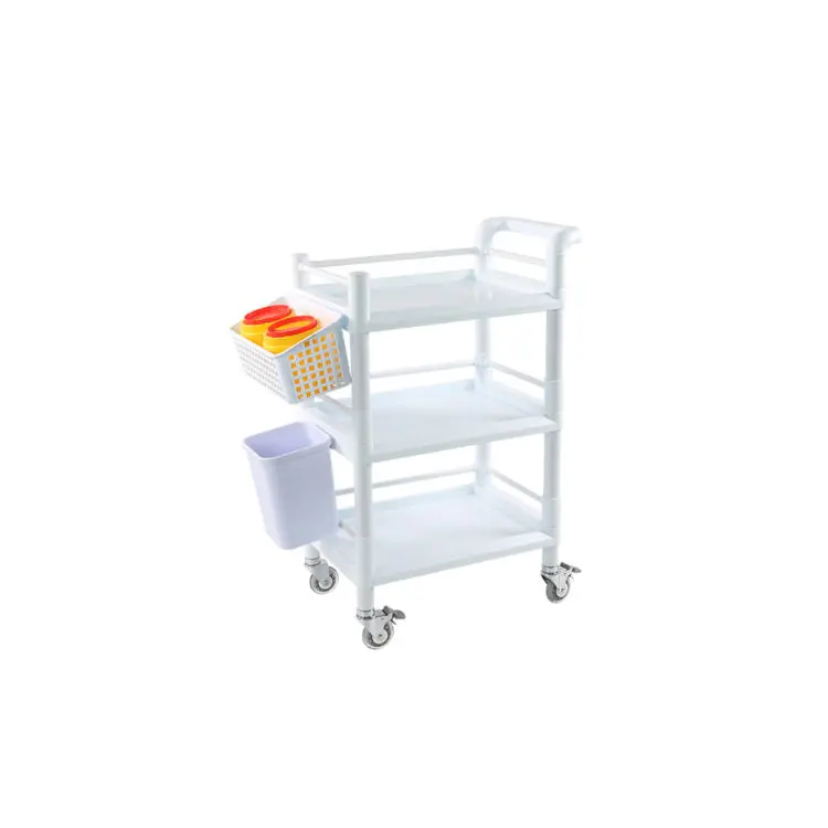 Medical Emergency ABS Hospital Treatment Trolley Medical Cart Trolley