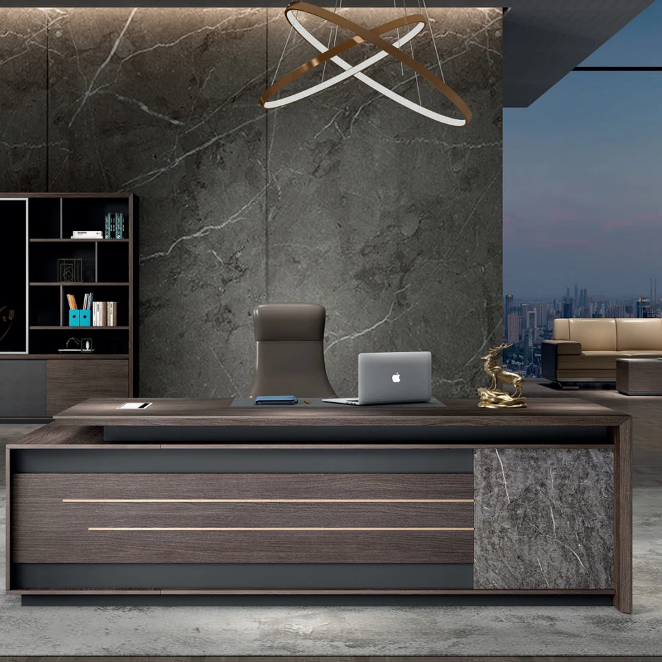 Классический дизайн высококачественный глянцевый офисный стол