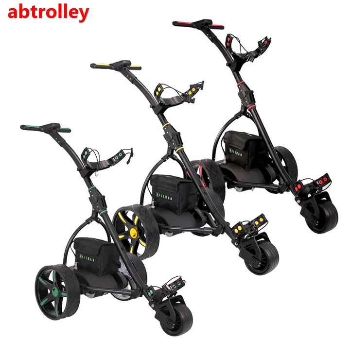 Умная легкая тележка для гольфа с дистанционным управлением, электрическая тележка для гольфа с дистанционным управлением