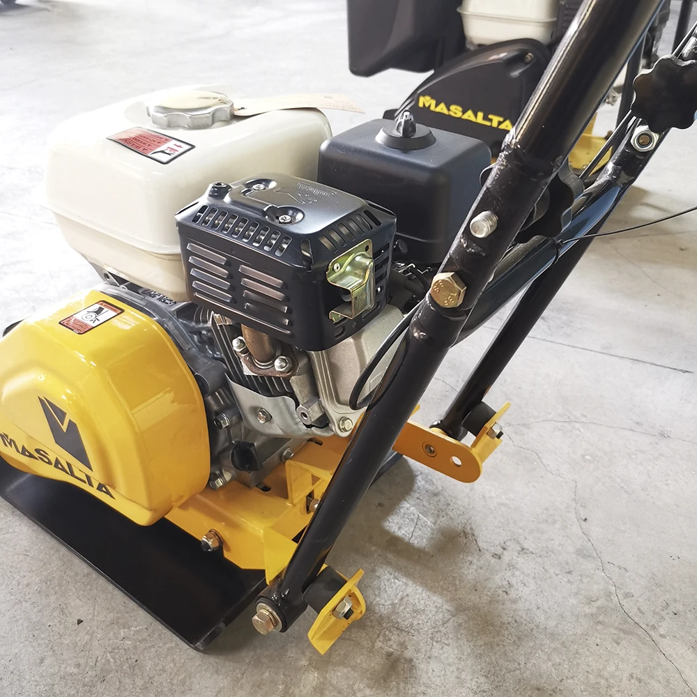 Masalta European Style 60kg Vibratory Plate Compactor Machinery With Honda/robin Engine And Moving Wheel