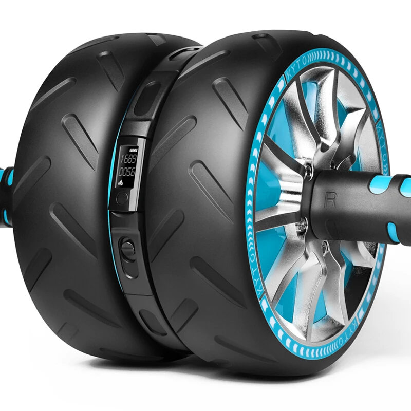 Large Wheels Power Roller Intelligent Automatic Springback Abdominal Wheel For Both Men and Wome Power Rocket KYTO2730