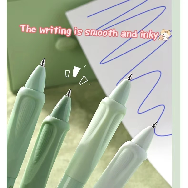 Free sample 0.5mm Fancy Blue Retractable Erasable Gel Ink Pen Set Stationery