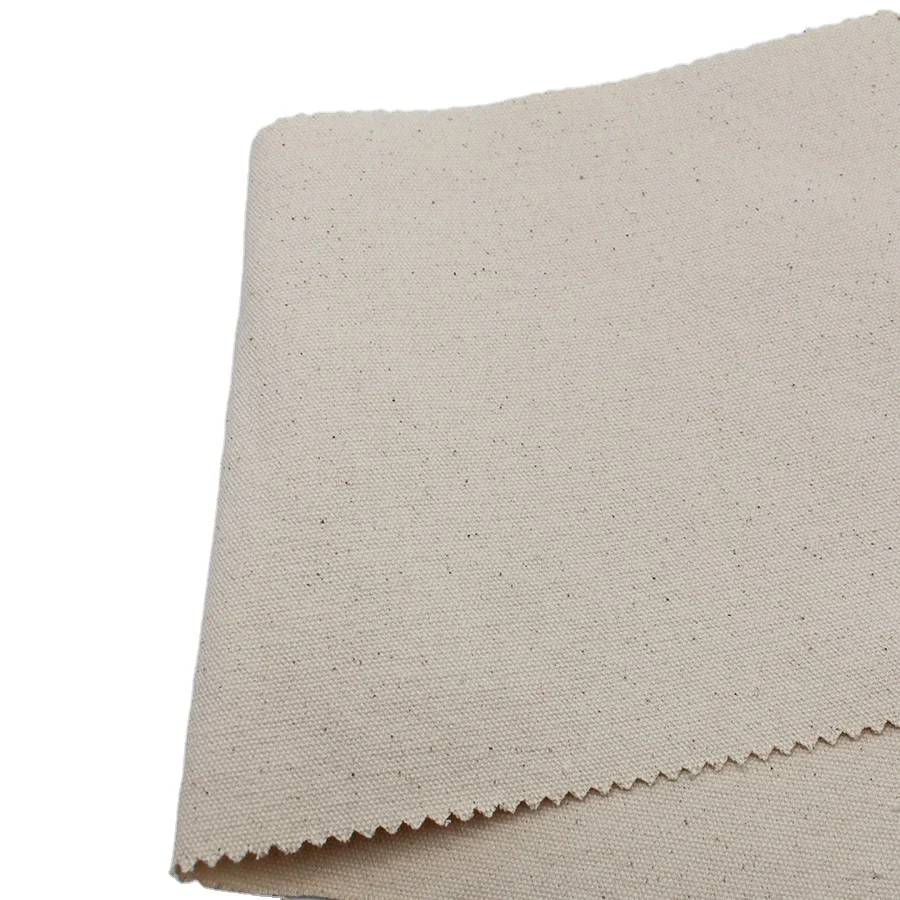 12 oz 12oz 100% cotton material canvas grey greige fabric for tent shoes bags making