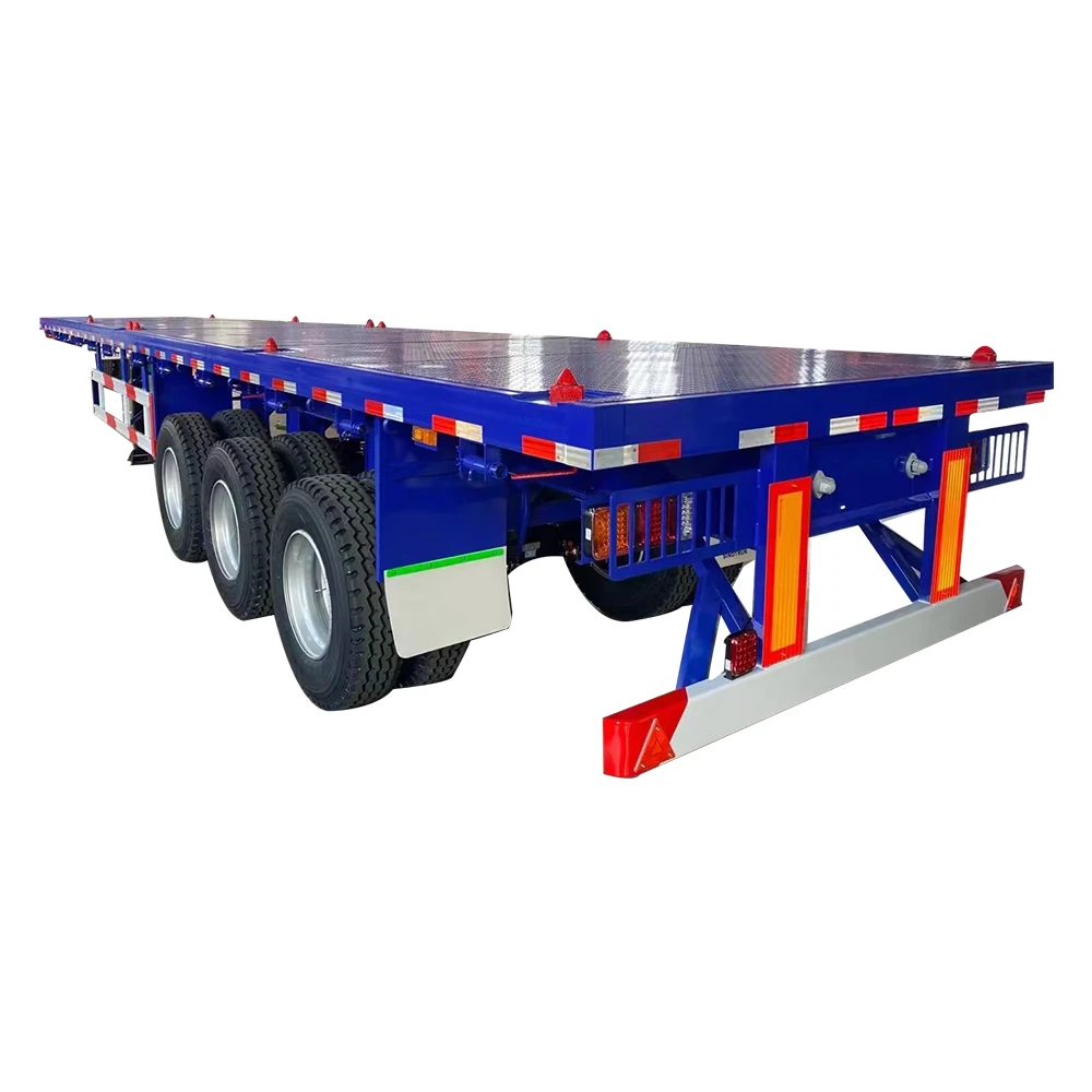 Factory direct sales Good Price Shipping Container 40ft 60ton flatbed Container Semi Trailer
