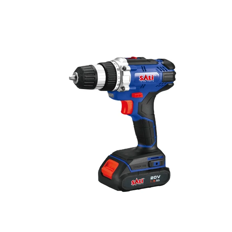 SALI 20V Electric Cordless Screwdriver multifunction Wireless Impact Drill Lithium Battery Charging Hand Drill