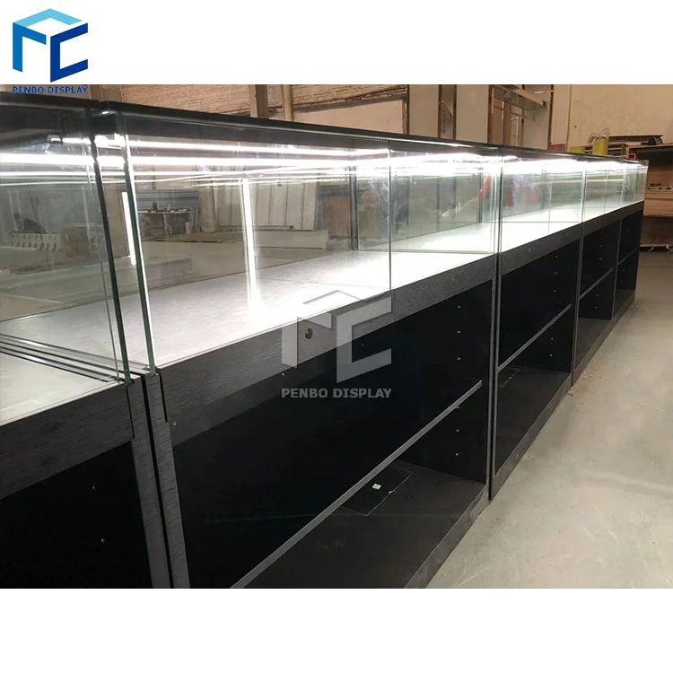 Electronic Smoke Shop Latest Dispensary Hookah Interior Decoration Designs With Wooden Customized Tobacco Cabinet