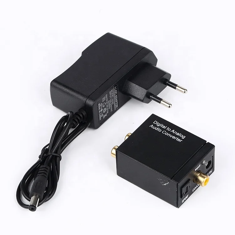 Digital to Analog Audio Converter+3.5 Coaxial or Toslink digital audio signals to analog L/R audio