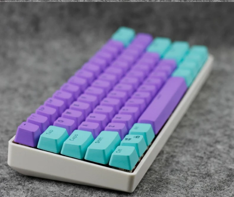 61 клавиша PBT Doubleshot клавиши с подсветкой OEM профиль для MX Механическая игровая клавиатура ANSI GH60 RK61/ALT61/Annie/покер