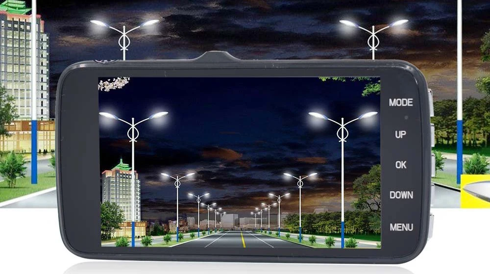 Best Selling 170 Degree 4.0Inch Wide angle Best Dual Car Camera Full HD 1080p Dash Cam