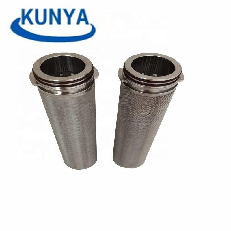 40 micron stainless steel sintered fiber separator industrial air compressor heavy duty dust air metal cartridge filter element