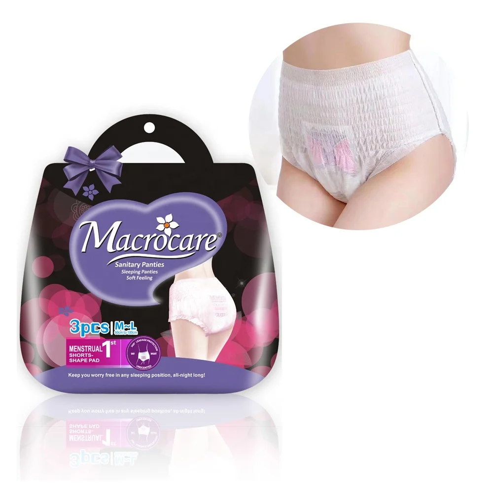 Factory Direct Provide Women Diaper Pants Disposable Menstrual Panties Period Underwear