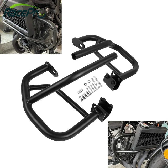 RACEPRO Motorcycle Black Engine Guard Rebel 300 Crash Bars For Honda CMX300 CMX500 Rebel 300 500 2017-2023