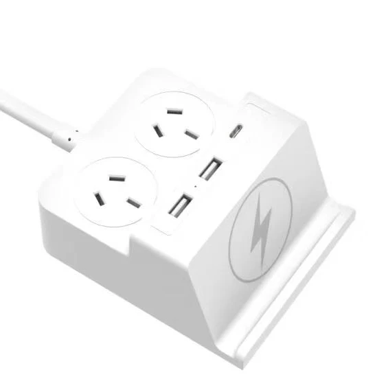 2022 new Australia power strip Socket Cube SAA Approval wth type c  power board and wireless charger