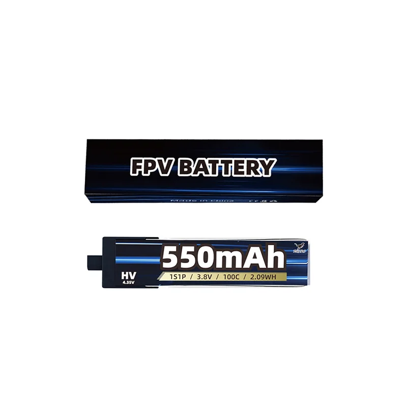 HGLRC Small Drone Battery 1S 550mAH Quadcopter Drone Battery Small Battery Pack For The Drone
