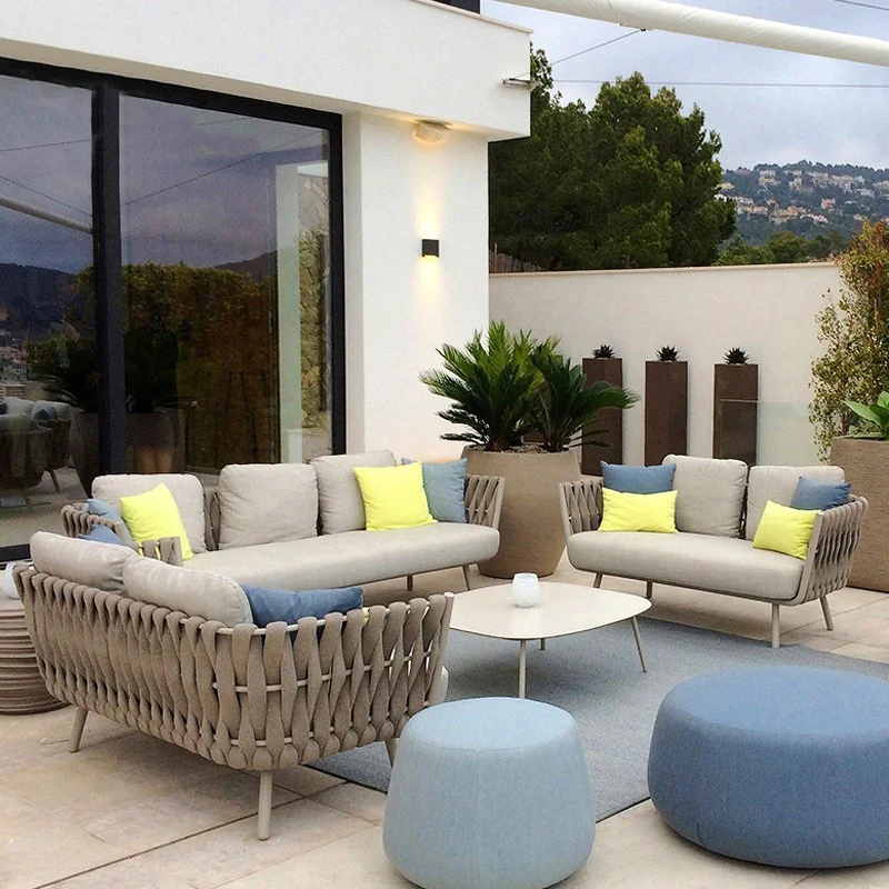 Manufacturers direct sale Rope Sofa Set Garden Rope Sofa Outdoor Furniture