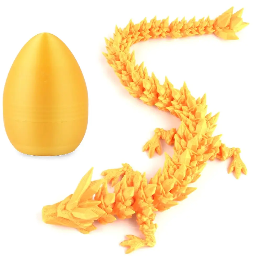 Creative Hot Play 3D Printed Dragon Egg Dinosaur Kid Toy Laser Color Jewel Dragon Decoration