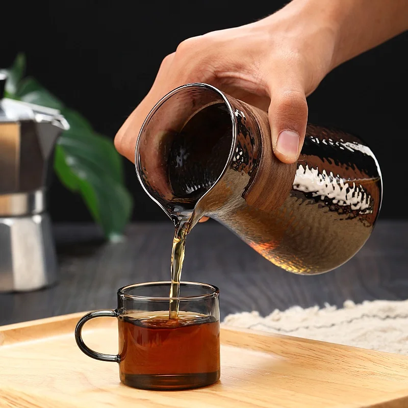 2024 New Design Heat Resistant Glass Coffee Tea Cup Glass Coffee Server Coffee pot