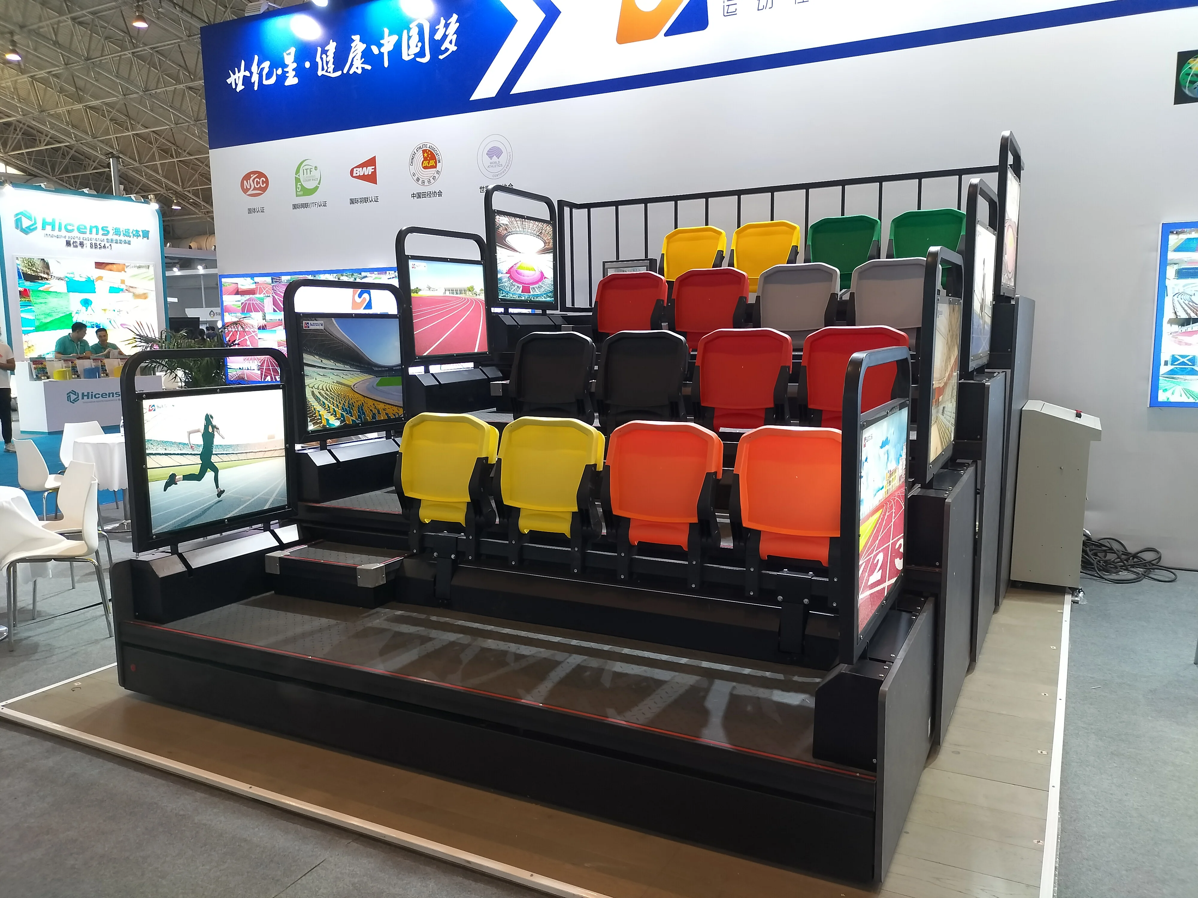 Professional PP Outdoor Sport Stadium Steel Bleachers Seats