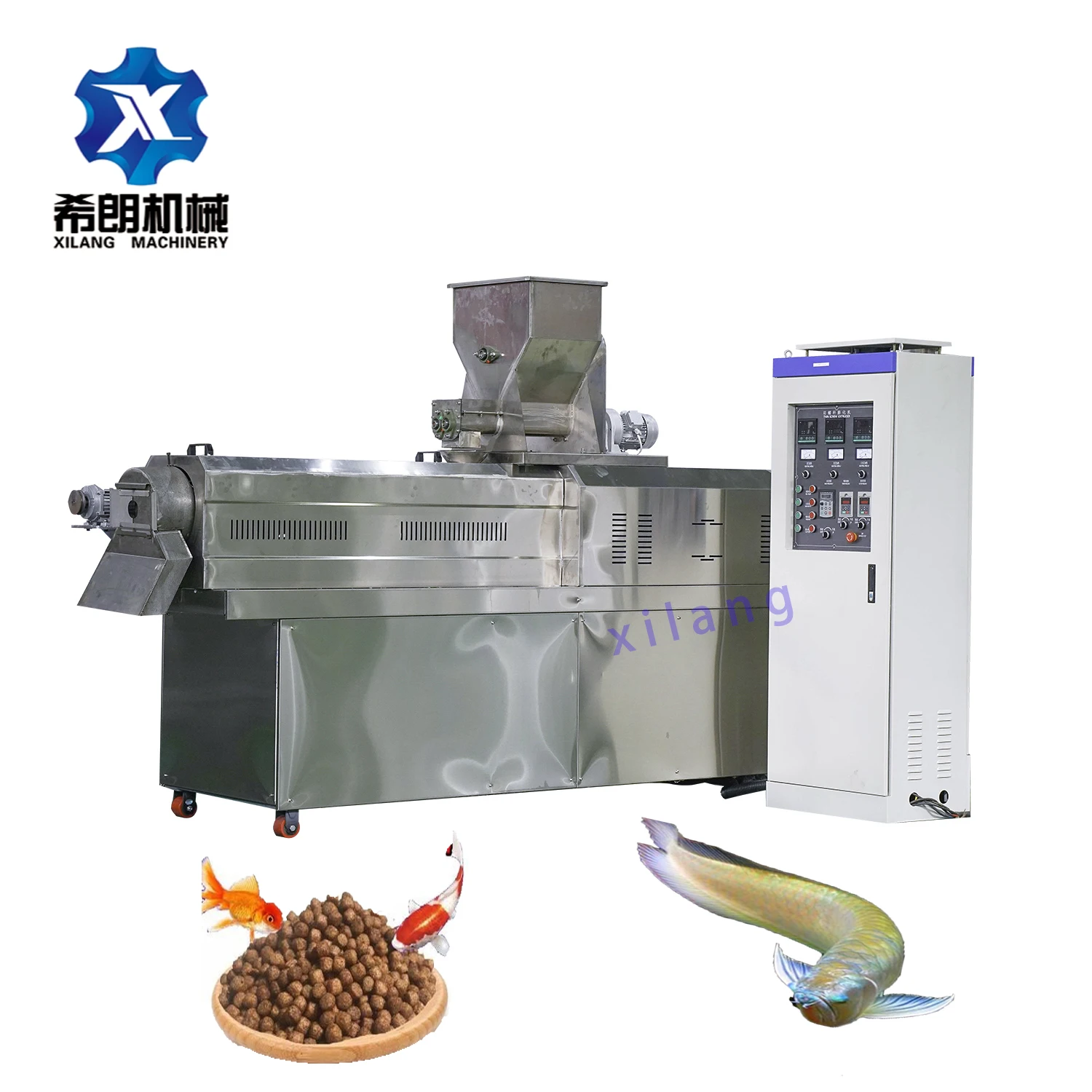 baby Fish Feed Pet Food Extruder Machine fish feed production line Industrial  using for farmer with high  quality