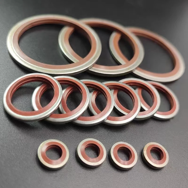 Aligning type NBR FKM metal rubber adhesive sealing composite gaskets are available