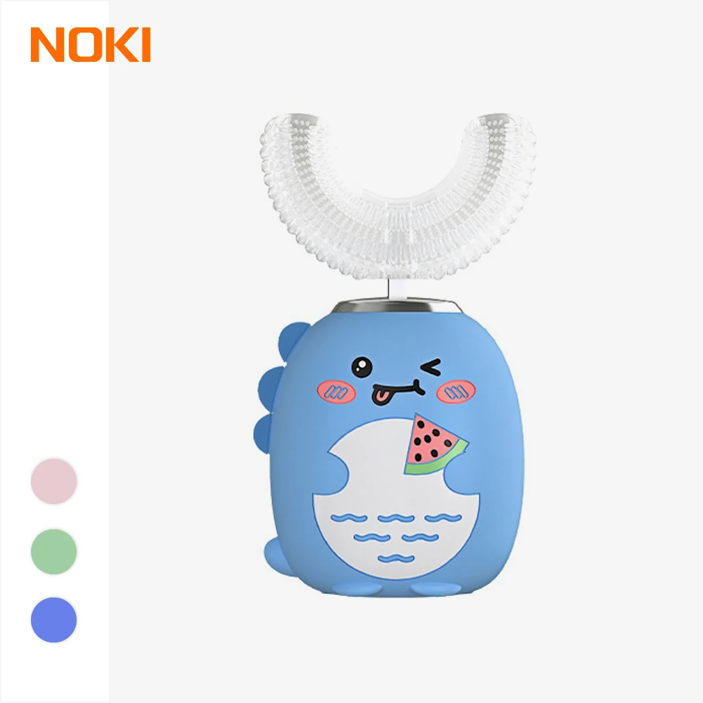 New Product Rechargeable High Quality Safty Food Grade Silicone Sonic Vibration 360 Smart Kid Electric Toothbrush