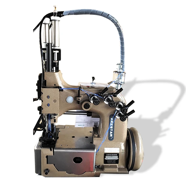 Keestar 80700CD4HL Двойная игла с четырьмя нитями, цепная строчка, сверхмощная, швейная машина для сумок FIBC