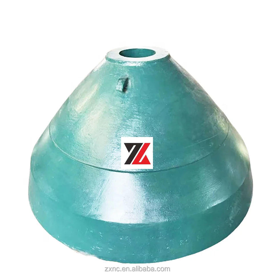 ZhiXin Mining Machinery telsmith gyratory cone crusher spare parts concave and mantle cone crusher wear parts