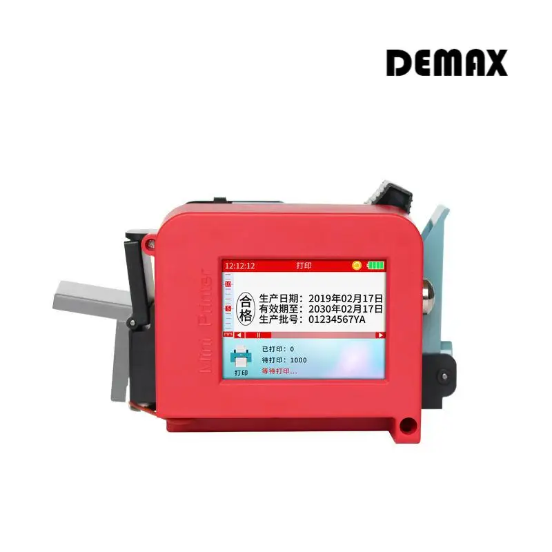 Compact Handheld Inkjet Printer 12.7mm, mini printer Date Coding, Batch Numbering for Carton Outer Packaging | Inkjet Coding Gun