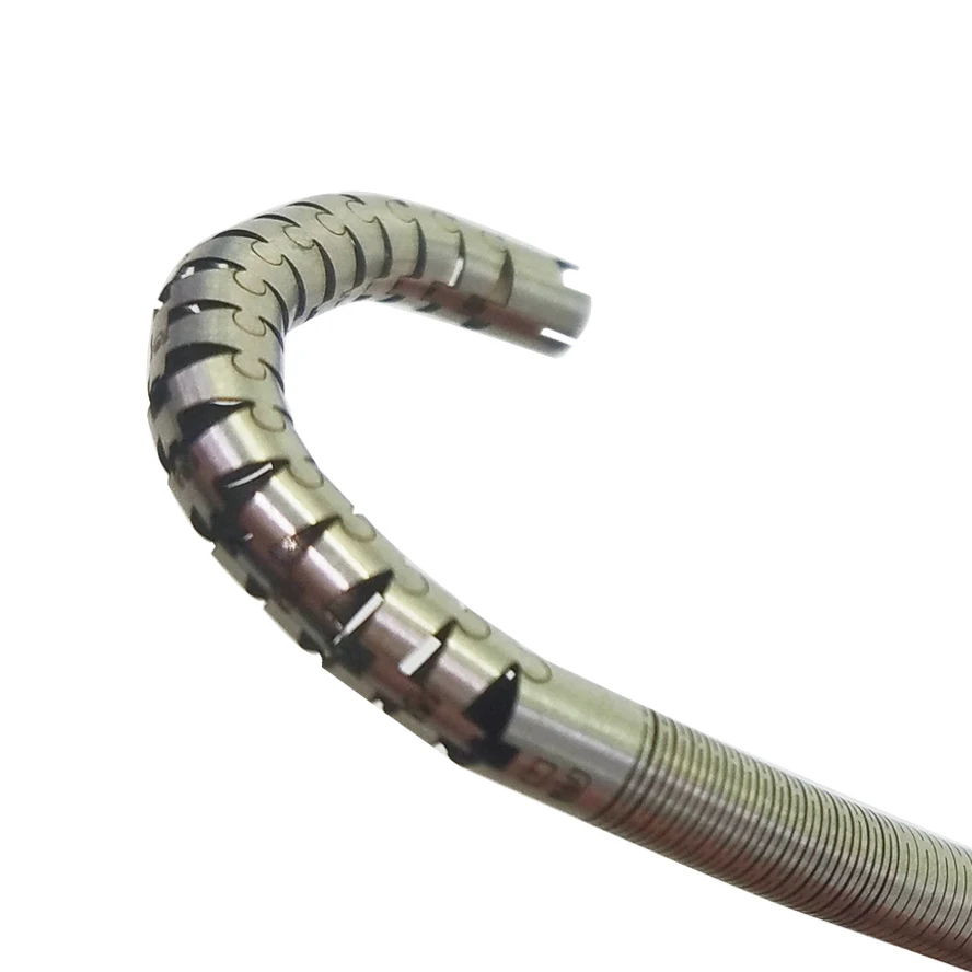 OEM customized aluminum stainless steel high precision spiral lasercut tube