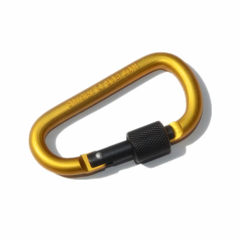 High Quallllity Multi Colors Aluminium Alloy Locking Carabiner for Hiking Mountaineering