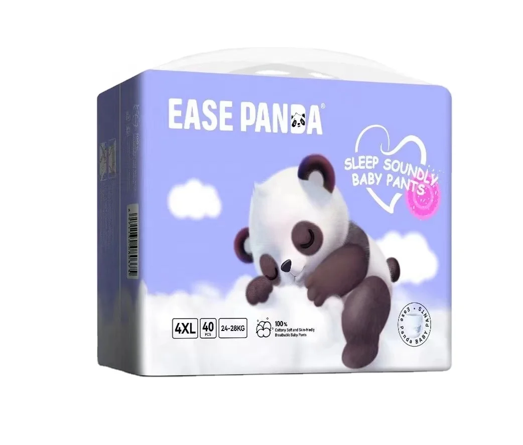 Ultra-Thin Soft Bubble Waistband Wetness Indicatorp Super Soft Non-Woven Fabric Diaper Pants Baby Pull Up Diapers For Babies