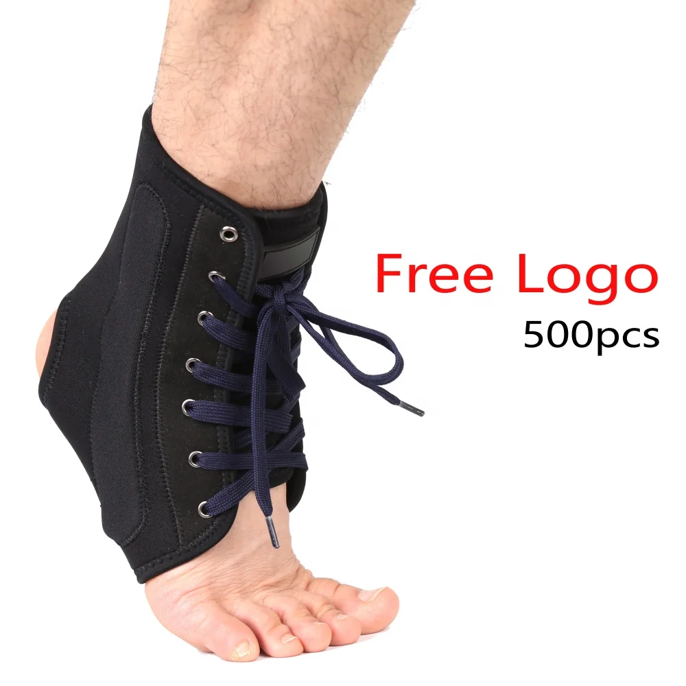 Adjustable Lace Up Neoprene Ankle Stabilizer Support Brace