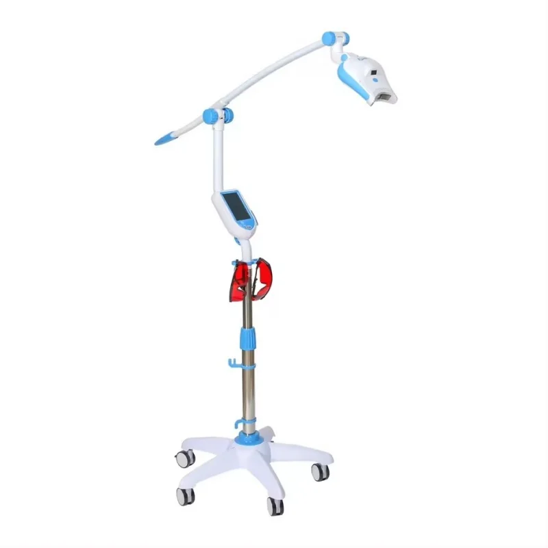 Foshan factory whitening teeth products mobile design teeth whitening devices 3 color LED dental teeth whitening lamp