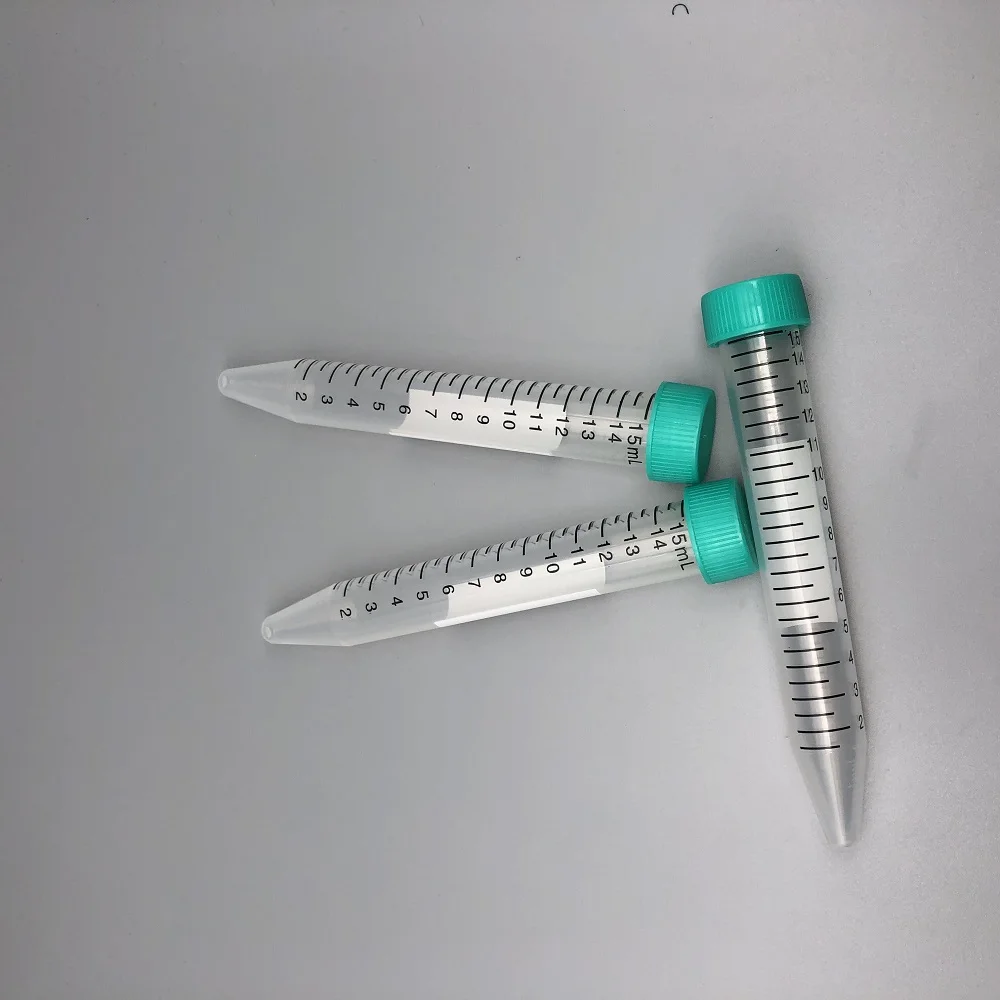 Лабораторное оборудование 15 мл, 50 мл, одноразовая Стерильная прозрачная синяя и зеленая трубка-Центрифуга с коническим дном и винтовой головкой