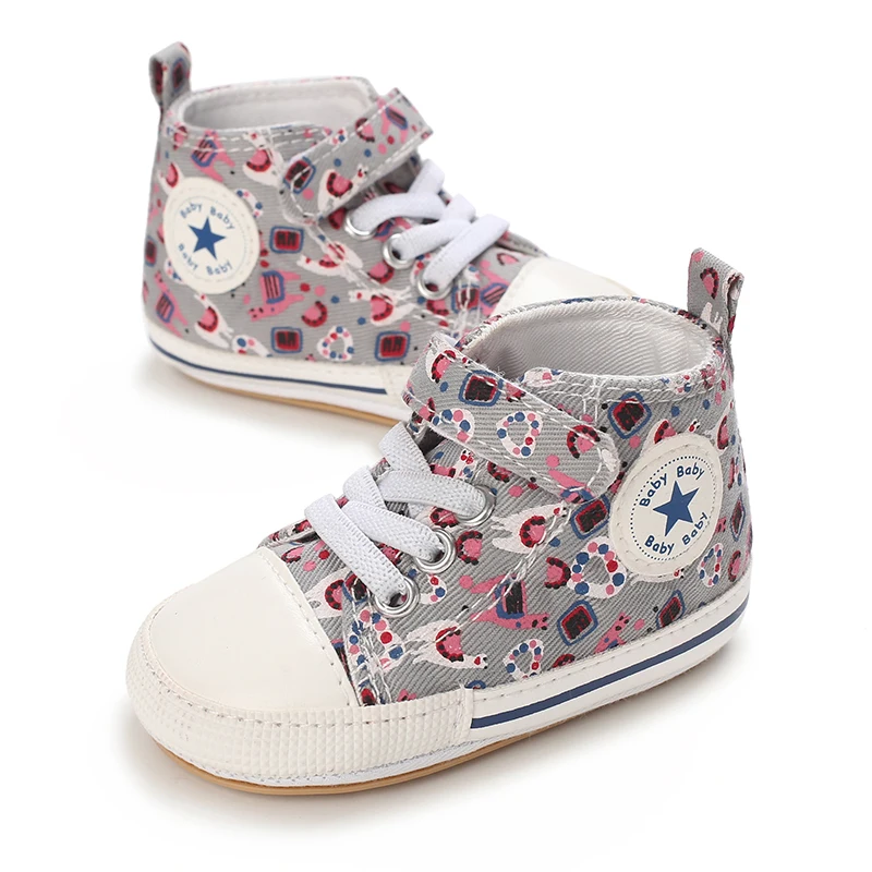 Valen Sina 0-1 year old boys and girls single shoes spring and autumn soft rubber soles new baby shoes casual walking shoes